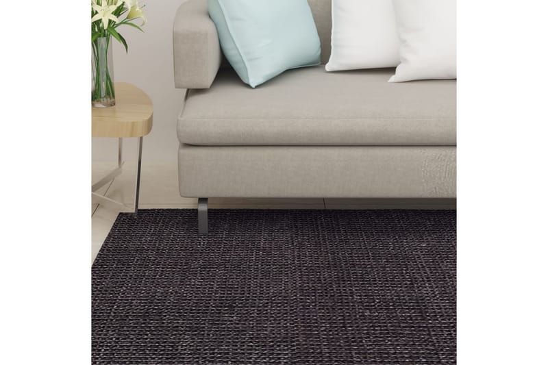 Teppe naturlig sisal 66x200 cm svart - Svart - Tekstiler - Tepper & Matter - Moderne tepper - Sisaltepper