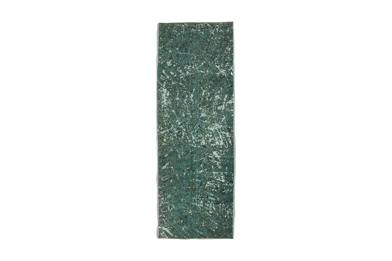 Håndknyttet Vintage Matte Ull Grønn 100x290 cm - Tekstiler - Tepper & Matter - Moderne matte - Ullteppe