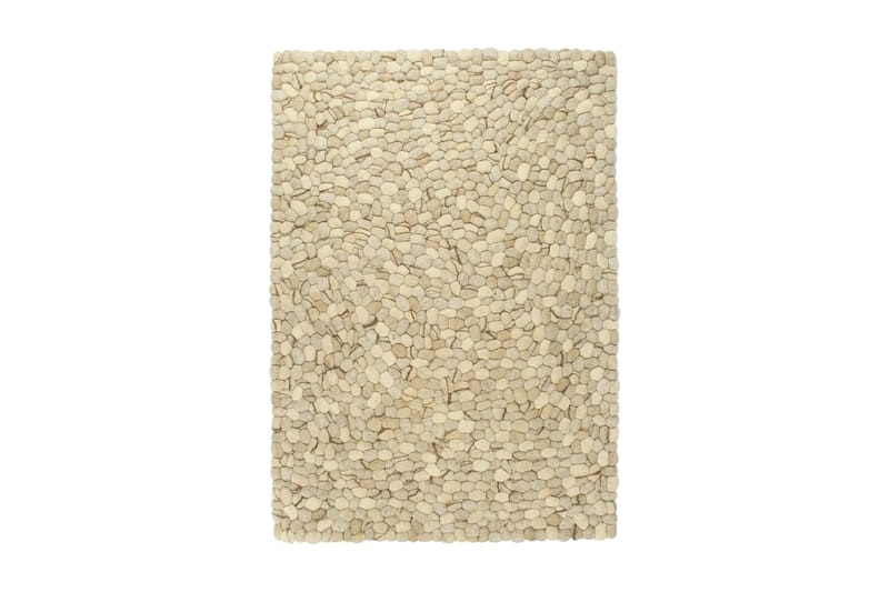 Ullsteinteppe 160x230 cm beige/grå/brun/sjokolade - Beige - Tekstiler - Tepper & Matter - Moderne tepper - Ullteppe