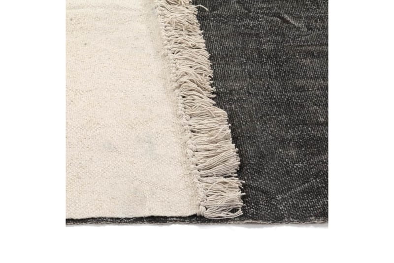 Gulvsteppe kilim-vevet bomull 120x180 cm antrasitt - Tekstiler - Tepper & Matter - Orientalske tepper - Kelimtepper