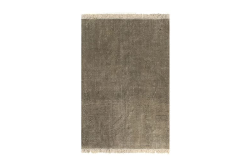 Gulvsteppe kilim-vevet bomull 160x230 cm gråbrun - Tekstiler - Tepper & Matter - Orientalske tepper - Kelimtepper