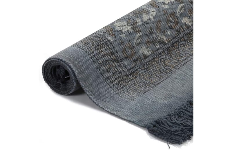 Gulvsteppe kilim-vevet bomull med mønster 120x180 cm grå - Tekstiler - Tepper & Matter - Orientalske tepper - Kelimtepper