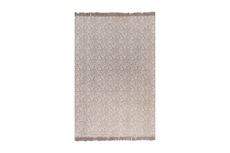 Gulvsteppe kilim-vevet bomull med mønster 120x180 cm gråbrun - Tekstiler - Tepper & Matter - Orientalske tepper - Kelimtepper
