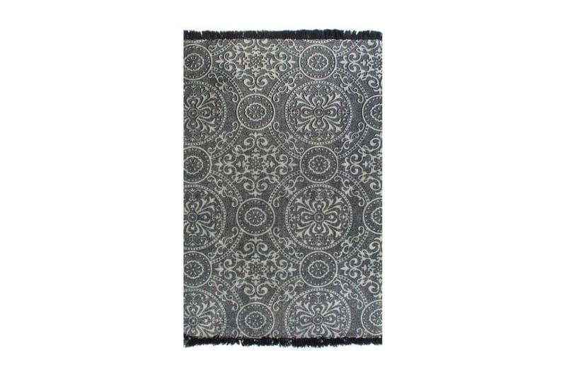 Gulvsteppe kilim-vevet bomull med mønster 160x230 cm grå - Tekstiler - Tepper & Matter - Orientalske tepper - Kelimtepper