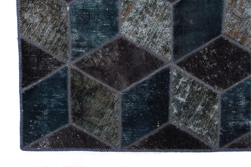 Håndknyttet Lappeteppe Ull/Garn Flerfarget 143x214 cm - Tekstiler - Tepper & Matter - Orientalske tepper - Lappetepper