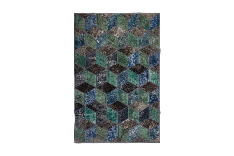 Håndknyttet Lappeteppe Ull/Garn Flerfarget 143x217 cm - Tekstiler - Tepper & Matter - Orientalske tepper - Lappetepper