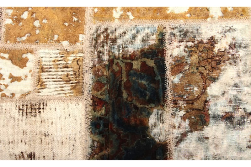 Håndknyttet Lappeteppe Ull/Garn Flerfarget 168x228 cm - Tekstiler - Tepper & Matter - Orientalske tepper - Lappetepper