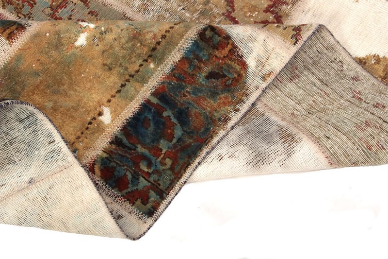Håndknyttet Lappeteppe Ull/Garn Flerfarget 168x228 cm - Tekstiler - Tepper & Matter - Orientalske tepper - Lappetepper