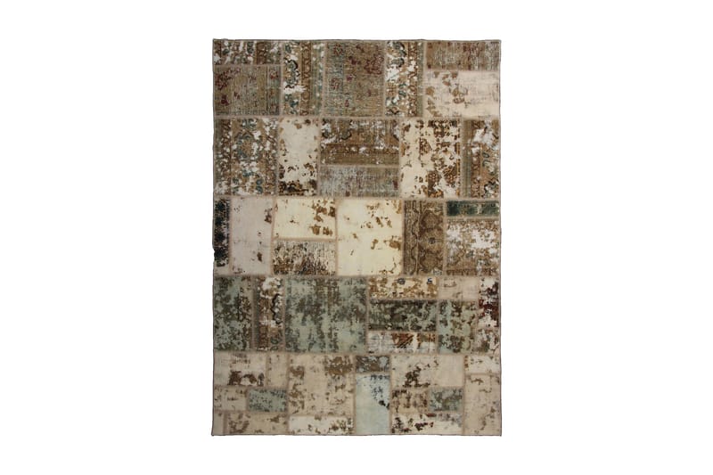 Håndknyttet Lappeteppe Ull/Garn Flerfarget 169x230 cm - Tekstiler - Tepper & Matter - Orientalske tepper - Patchwork tepper