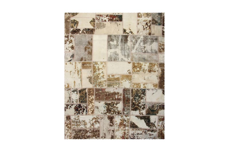 Håndknyttet Lappeteppe Ull/Garn Flerfarget 175x220 cm - Tekstiler - Tepper & Matter - Orientalske tepper