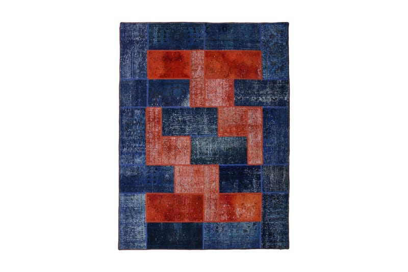 Håndknyttet Lappeteppe Ull/Garn Flerfarget 181x243 cm - Tekstiler - Tepper & Matter - Orientalske tepper - Patchwork tepper