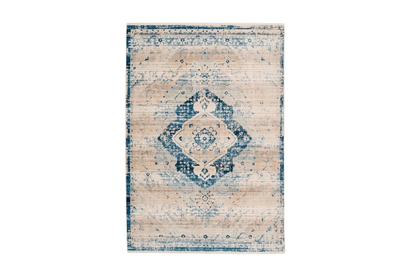 Gandeer Matte Lond Krem/Blå 120x170 cm - Tekstiler - Tepper & Matter - Orientalske tepper