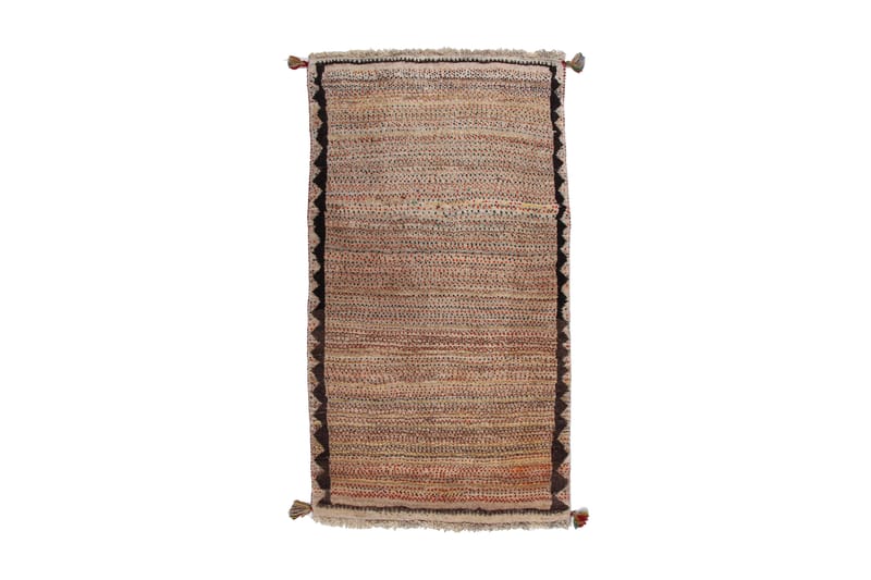 Håndknyttet Gabbeh Shiraz Ull Beige/Brun 76x138 cm - Tekstiler - Tepper & Matter - Orientalske tepper