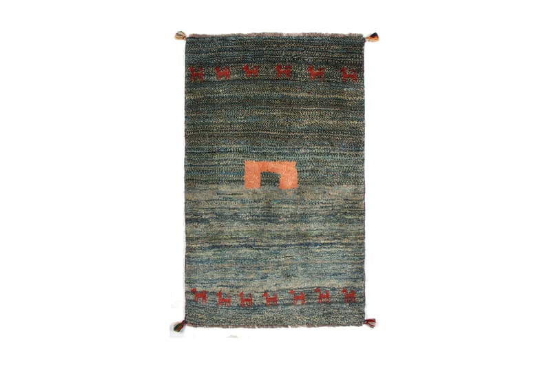 Håndknyttet Gabbeh Shiraz Ull Blå/Grå 81x134 cm - Tekstiler - Tepper & Matter - Orientalske tepper
