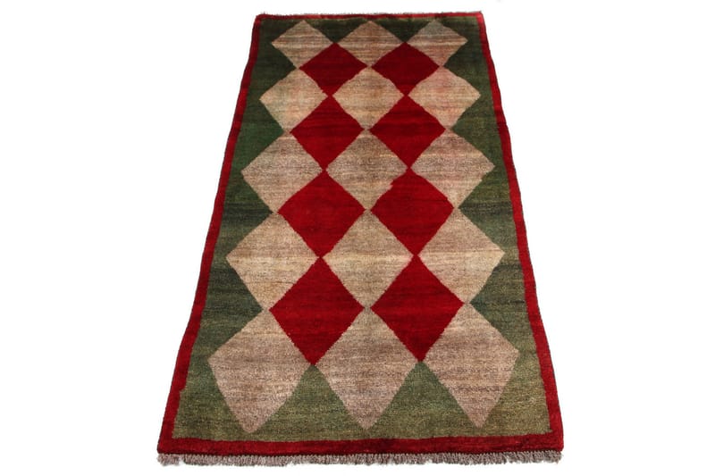 Håndknyttet Gabbeh Shiraz Ull Grå/Rød 102x193 cm - Tekstiler - Tepper & Matter - Orientalske tepper
