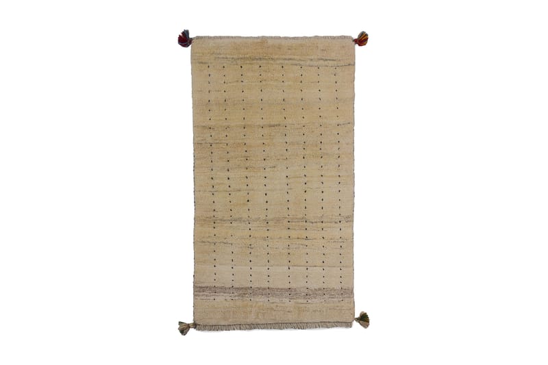 Håndknyttet Gabbeh Shiraz Ull Krem/Grå 76x127cm - Tekstiler - Tepper & Matter - Orientalske tepper