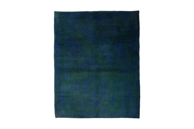 Håndknyttet Gabbeh Shiraz Ull Mørkeblå/Mørkegrønn 152x190 cm - Tekstiler - Tepper & Matter - Håndvevde tepper