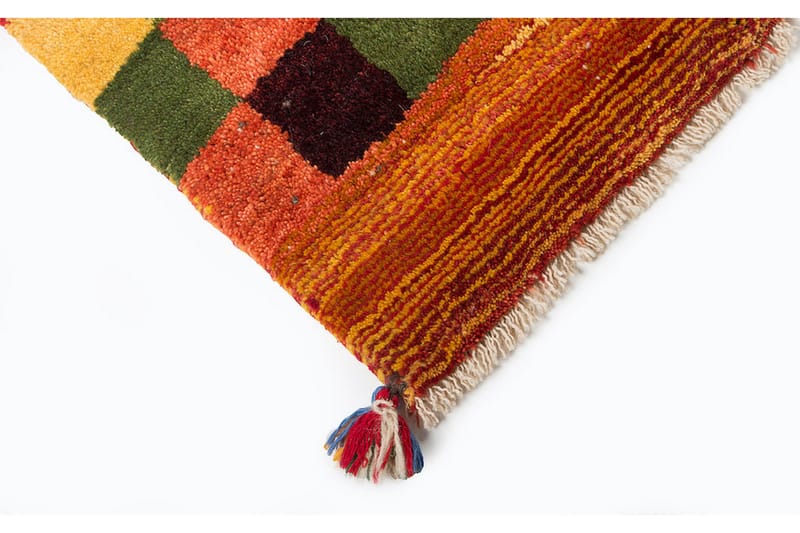 Håndknyttet Gabbeh Shiraz Ull Oransje/Rød 68x128 cm - Tekstiler - Tepper & Matter - Orientalske tepper