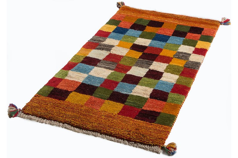 Håndknyttet Gabbeh Shiraz Ull Oransje/Rød 68x128 cm - Tekstiler - Tepper & Matter - Orientalske tepper
