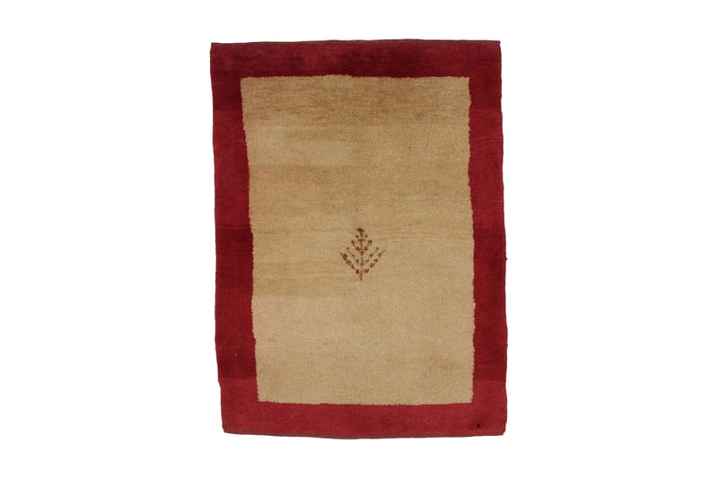 Håndknyttet Gabbeh Shiraz Ull Rød/Krem 102x142 cm - Tekstiler - Tepper & Matter - Orientalske tepper