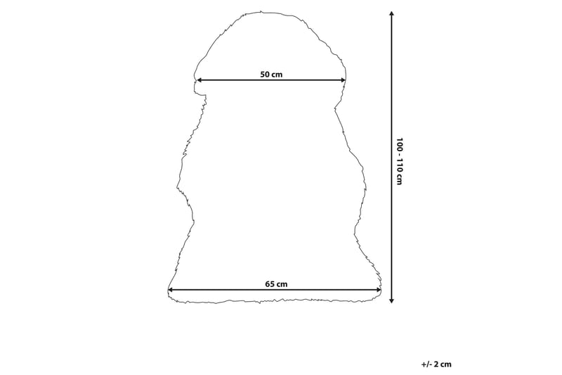 Uluru Saueskinn 65x110 cm - Lilla - Tekstiler - Tepper & Matter - Skinn & pelstepper