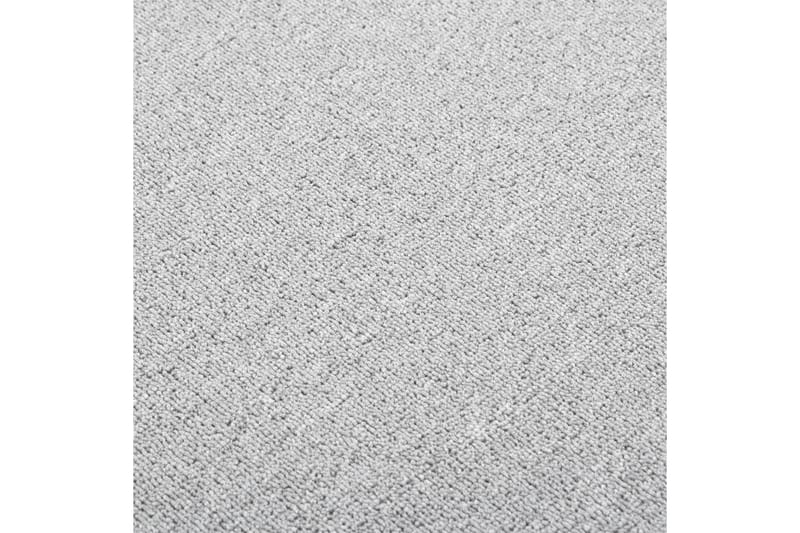 Teppeløper lysegrå 80x250 cm - Grå - Tekstiler - Tepper & Matter - Spesialmatte - Trappetepper