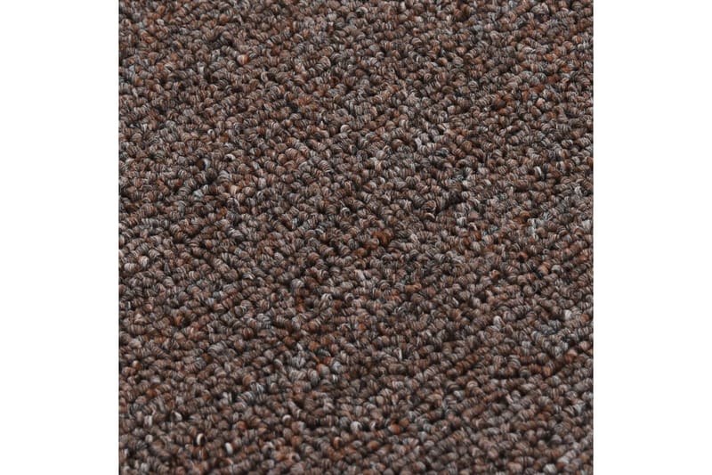 Trappematter 15 stk 75x20 cm brun sklisikker - Brun - Tekstiler - Tepper & Matter - Spesialmatte - Trappetrinnstepper