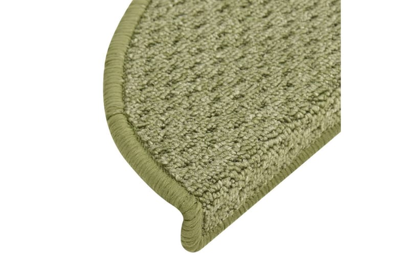 Trappetrinnstepper 15 stk grønn 65x25 cm - grønn - Tekstiler - Tepper & Matter - Spesialmatte - Trappetrinnstepper