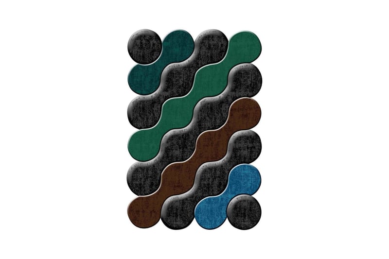 Homefesto Matte 160x230 cm - Multifarget - Tekstiler - Tepper & Matter - Moderne matte - Friezematter