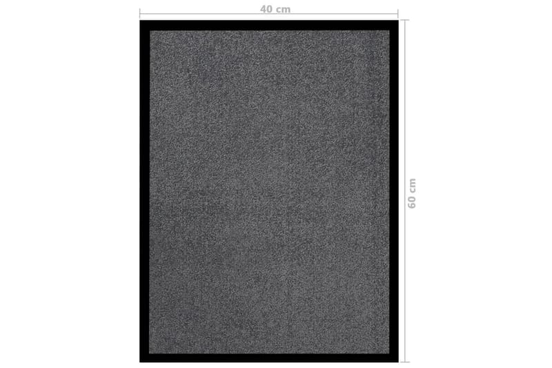 Dørmatte antrasitt 40x60 cm - Antrasittgrå - Tekstiler - Tepper & Matter - Utendørstepper - Dørmatte og entrématte