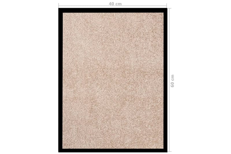 Dørmatte beige 40x60 cm - Beige - Tekstiler - Tepper & Matter - Utendørstepper - Dørmatte og entrématte