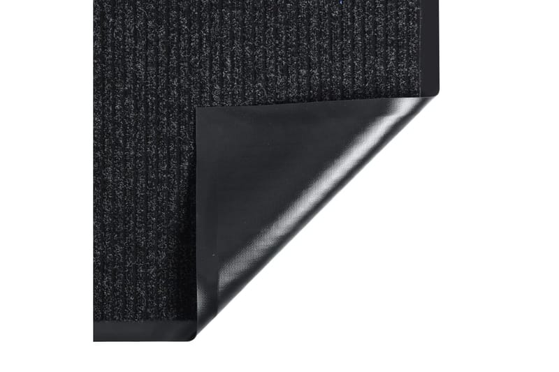Dørmatte stripet antrasitt 60x80 cm - Antrasittgrå - Tekstiler - Tepper & Matter - Utendørstepper - Dørmatte og entrématte