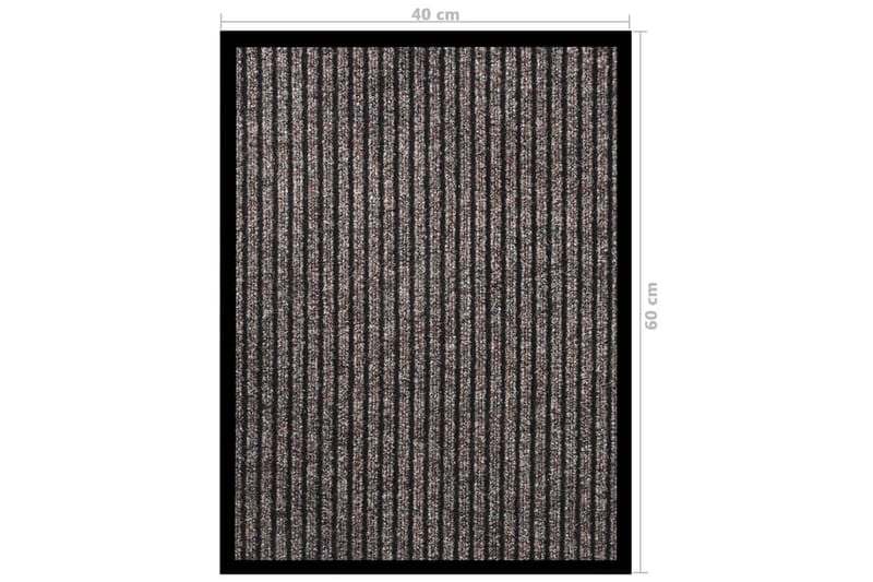 Dørmatte stripet beige 40x60 cm - Beige - Tekstiler - Tepper & Matter - Utendørstepper
