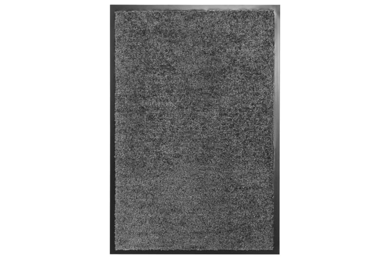 Dørmatte vaskbar antrasitt 40x60 cm - Antrasittgrå - Tekstiler - Tepper & Matter - Utendørstepper - Dørmatte og entrématte