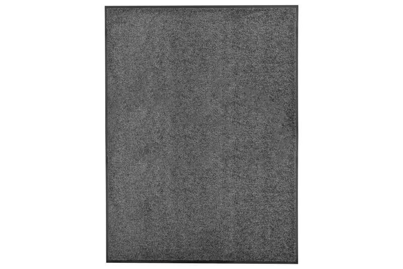 Dørmatte vaskbar antrasitt 90x120 cm - Antrasittgrå - Tekstiler - Tepper & Matter - Utendørstepper - Dørmatte og entrématte