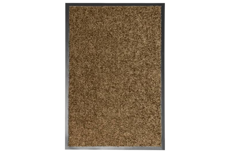 Dørmatte vaskbar brun 40x60 cm - Brun - Tekstiler - Tepper & Matter - Utendørstepper - Dørmatte og entrématte