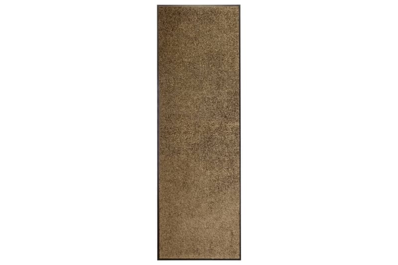 Dørmatte vaskbar brun 60x180 cm - Brun - Tekstiler - Tepper & Matter - Utendørstepper
