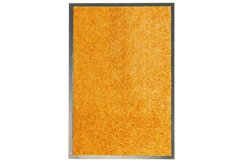 Dørmatte vaskbar oransje 40x60 cm - Oransj - Tekstiler - Tepper & Matter - Utendørstepper - Dørmatte og entrématte