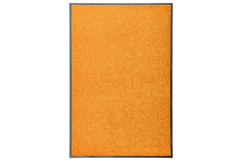 Dørmatte vaskbar oransje 60x90 cm - Oransj - Tekstiler - Tepper & Matter - Utendørstepper - Dørmatte og entrématte
