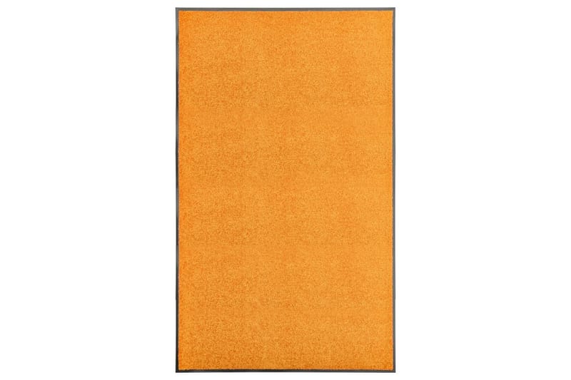 Dørmatte vaskbar oransje 90x150 cm - Oransj - Tekstiler - Tepper & Matter - Utendørstepper - Dørmatte og entrématte