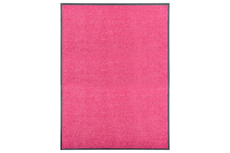 Dørmatte vaskbar rosa 90x120 cm - Rosa - Tekstiler - Tepper & Matter - Utendørstepper - Dørmatte og entrématte