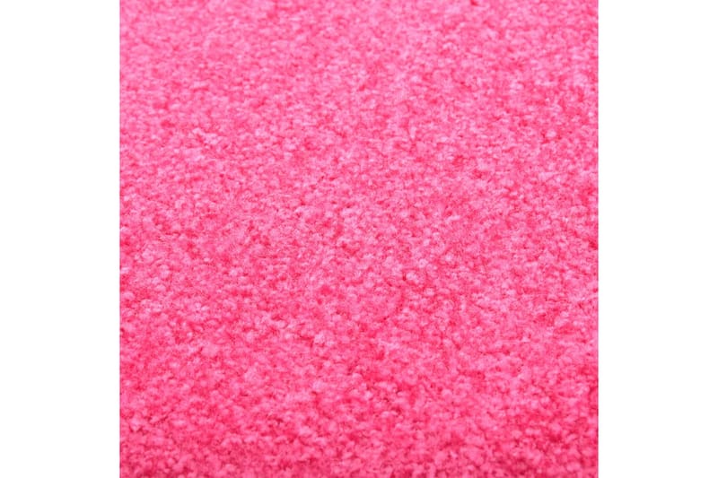 Dørmatte vaskbar rosa 90x150 cm - Rosa - Tekstiler - Tepper & Matter - Utendørstepper - Dørmatte og entrématte