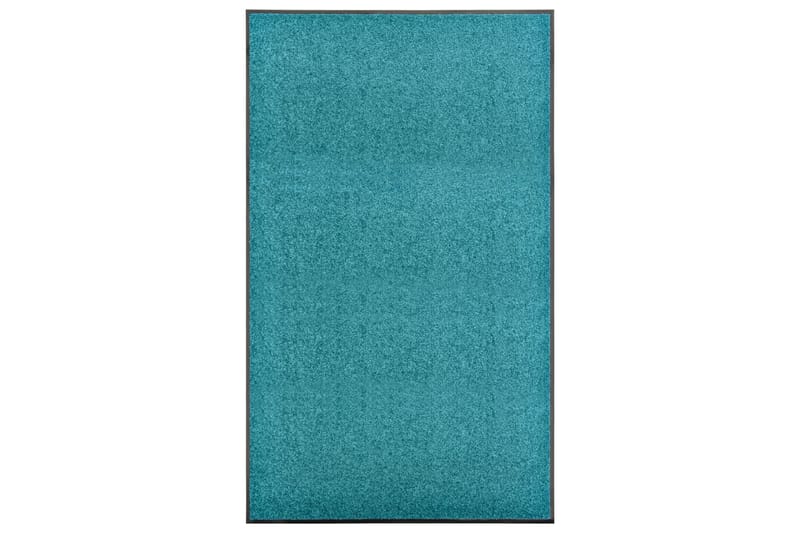 Dørmatte vaskbar turkis 90x150 cm - Blå - Tekstiler - Tepper & Matter - Utendørstepper - Dørmatte og entrématte