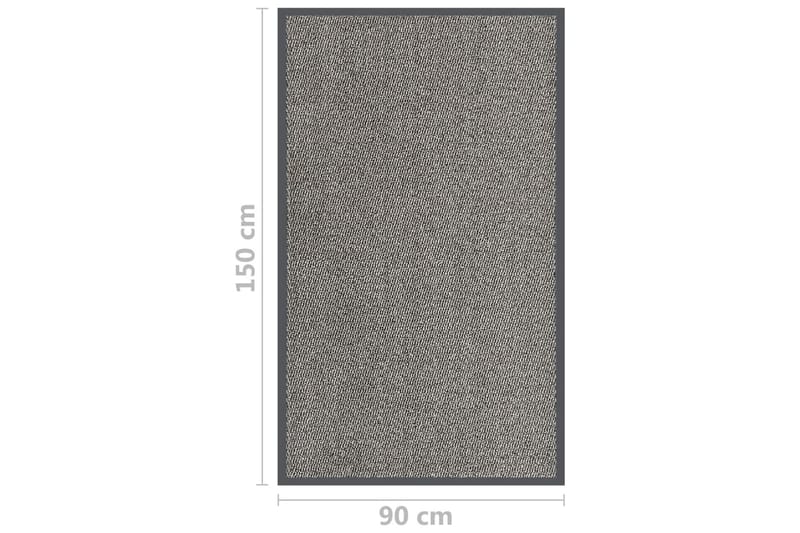 Tuftet dørmatte 90x150 cm lysebrun - Brun - Tekstiler - Tepper & Matter - Utendørstepper