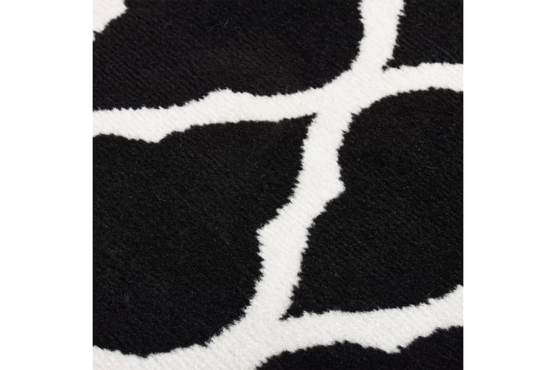 Gulvteppe BCF svart og hvit 60x400 cm - Svart - Tekstiler - Tepper & Matter - Utendørstepper - Plasttepper
