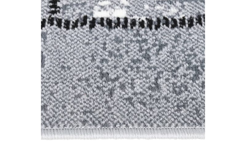 Gulvteppe BFC grå med blokkmønster 60x250 cm - Grå - Tekstiler - Tepper & Matter - Utendørstepper - Plasttepper