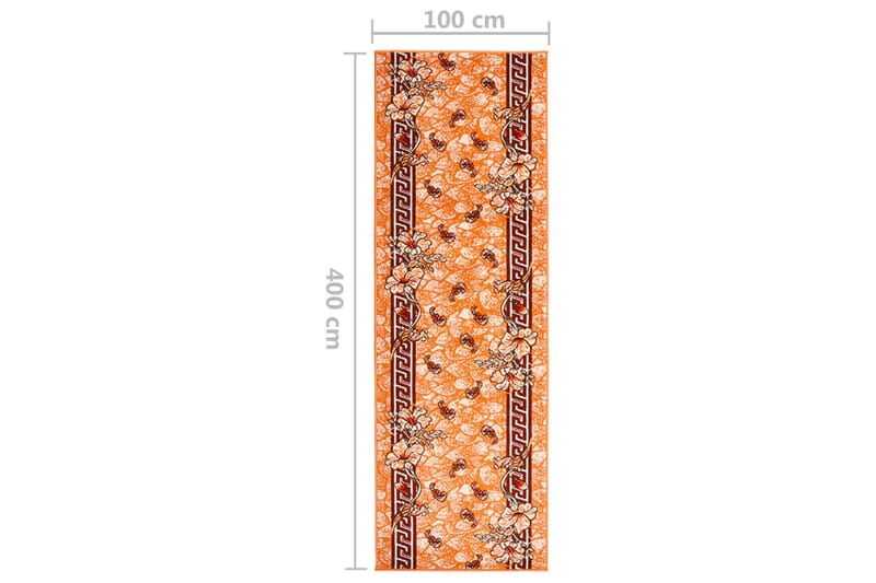 Gulvteppe BFC terrakotta 100x400 cm - Hvit - Tekstiler - Tepper & Matter - Utendørstepper - Plasttepper
