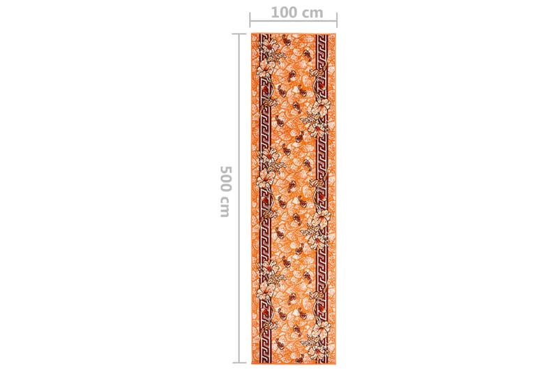 Gulvteppe BFC terrakotta 100x500 cm - Svart - Tekstiler - Tepper & Matter - Utendørstepper - Plasttepper