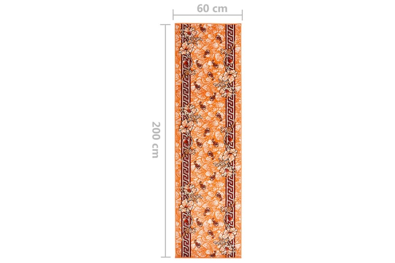 Gulvteppe BFC terrakotta 60x200 cm - Hvit - Tekstiler - Tepper & Matter - Utendørstepper - Plasttepper