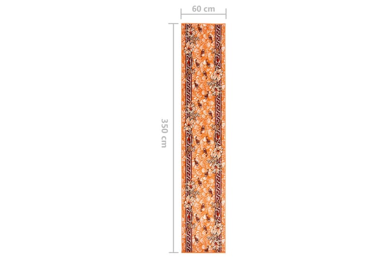 Gulvteppe BFC terrakotta 60x350 cm - Svart - Tekstiler - Tepper & Matter - Utendørstepper - Plasttepper
